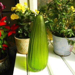 Large Vintage Carved Italian Art Glass